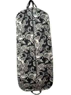 Vera Bradley Black & White Floral Quilted Garment Bag